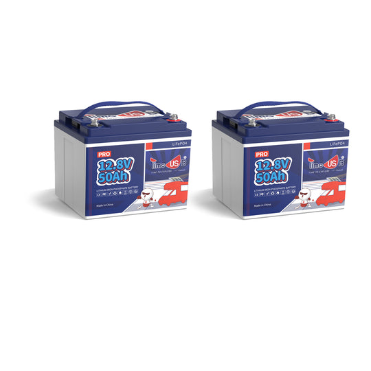 Timeusb LiFePO4 50Ah Pro Lithium Batterie 12V