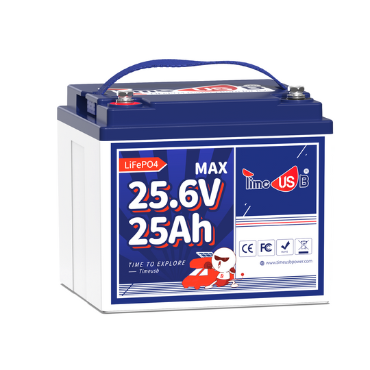 Timeusb LiFePO4 24V 25Ah Lithium Batterie