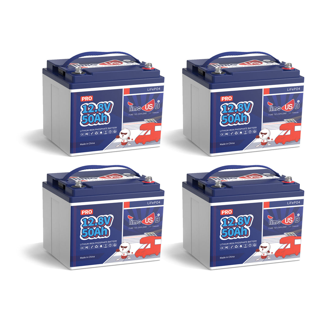 Timeusb LiFePO4 50Ah Pro Lithium Batterie 12V