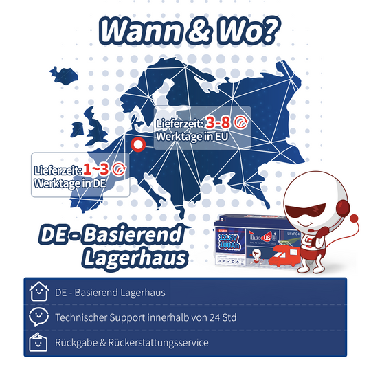 Gebraucht - Wie neu - Timeusb LiFePO4 100Ah Sturdy 12V Batterie, Kapazität 110Ah