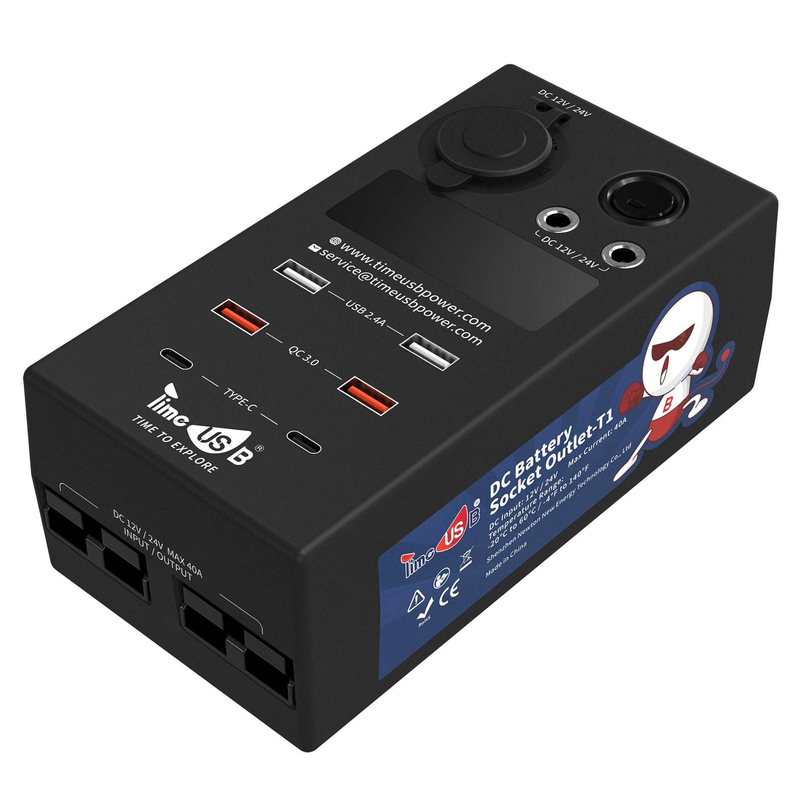 IWH Batterieklemmen mit Steckdose 12/24 Volt Belastbarkeit Strom max.=16A  12V online bestellen