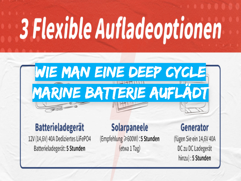 Wie man eine Deep Cycle Marine Batterie auflädt