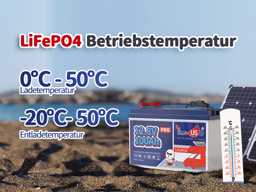 LiFePO4 Temperaturbereich: Entladung, Ladung und Lagerung