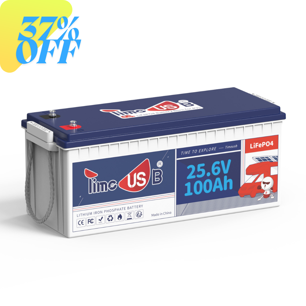 Timeusb 24V 100Ah LiFePO4 Batterie