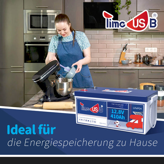 Gebruikt - Als nieuw - Timeusb 12V batterij 410Ah LiFePO4 batterij