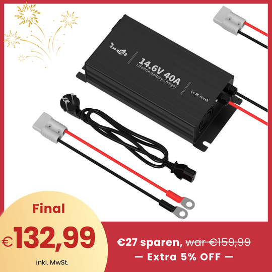 【🎅 Oferta świąteczna】Ładowarka akumulatorów Timeusb 12V 40A do akumulatorów 12V