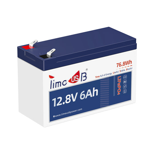 Timeusb LiFePO4 Batterie 12V 6Ah