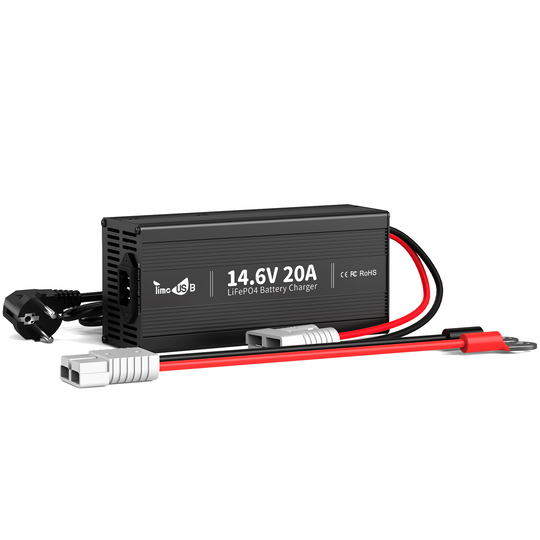 Occasion - Comme neuf - Chargeur Timeusb LiFePO4 14.6V 20A pour batterie 12V