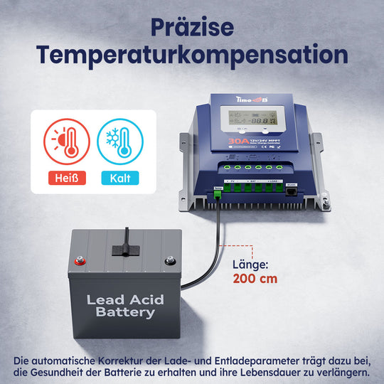 Timeusb MPPT Temperaturanpassung