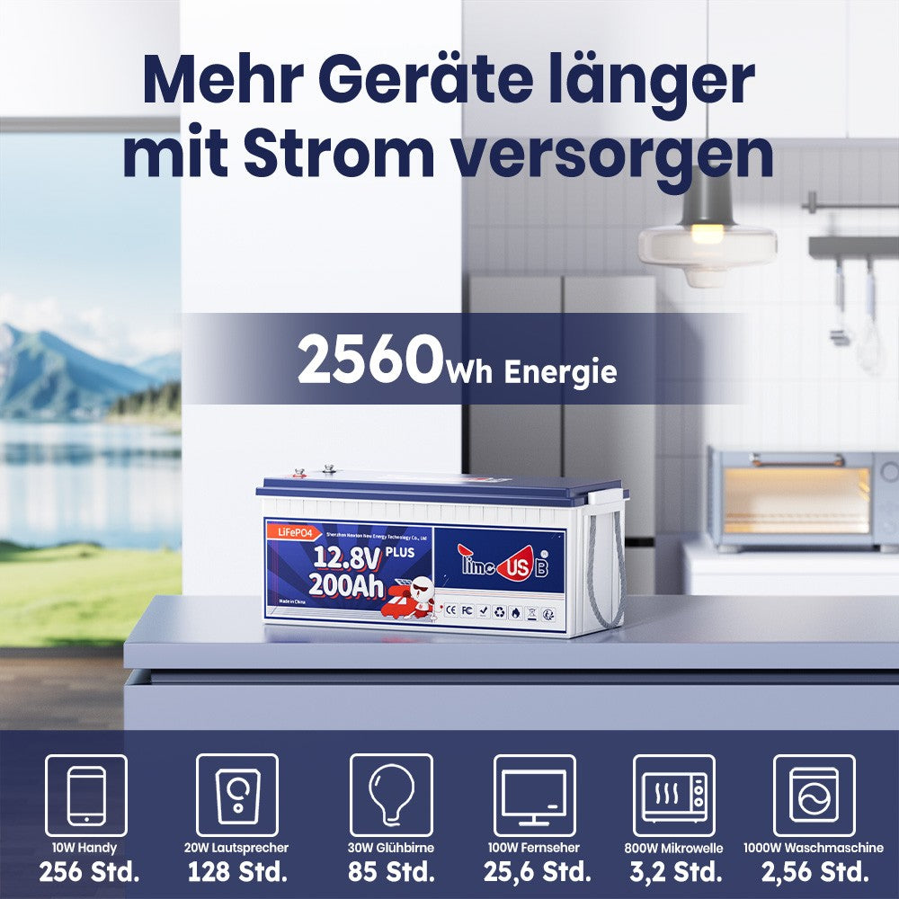 Vielfältige Anwendungen von Lithium Batterie 200Ah