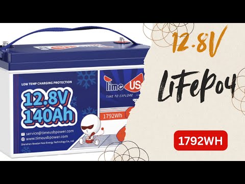 Bez podatku - bateria litowa TimeUSB 140AH LifePo4 12 V, BMS z ochroną niskiej temperatury