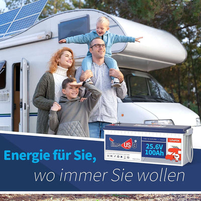Timeusb 24V 100Ah LiFePO4 Batterie  | 2,56kWh & 2,56kW
